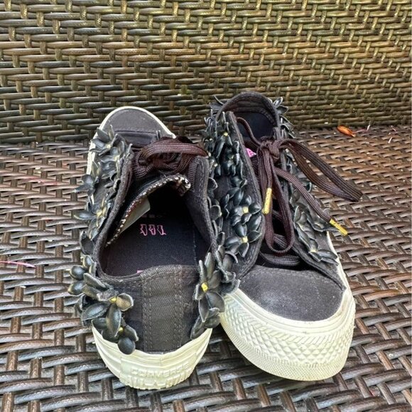 Converse Women's Patbo Low Classic OX Black Floral Sneaker Women 6.5 M - Picture 7 of 14